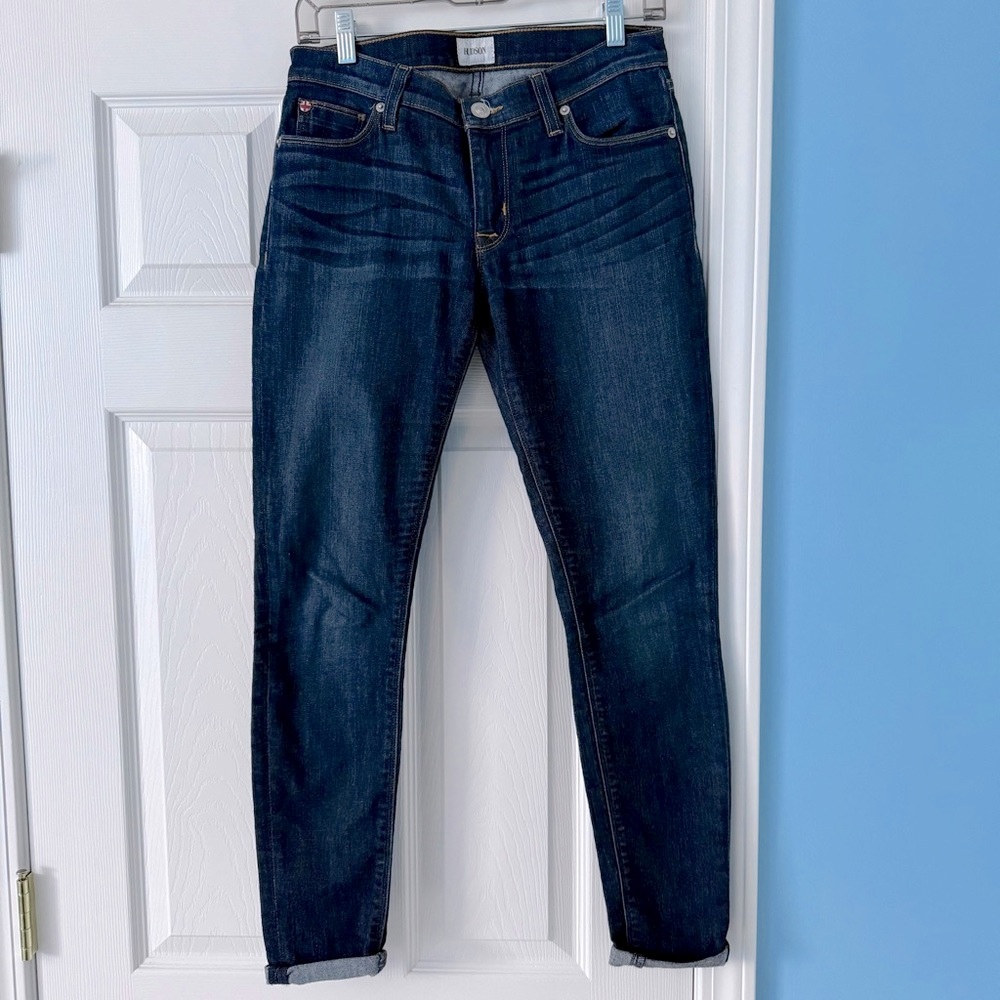 Hudson-Krista Super Skinny Jeans-Medium Wash-Size 27